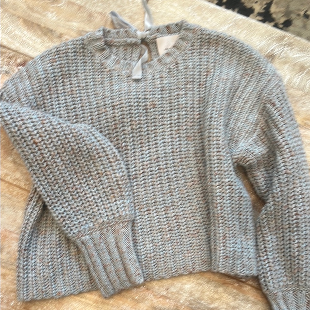 Cozy Gray Knit Sweater